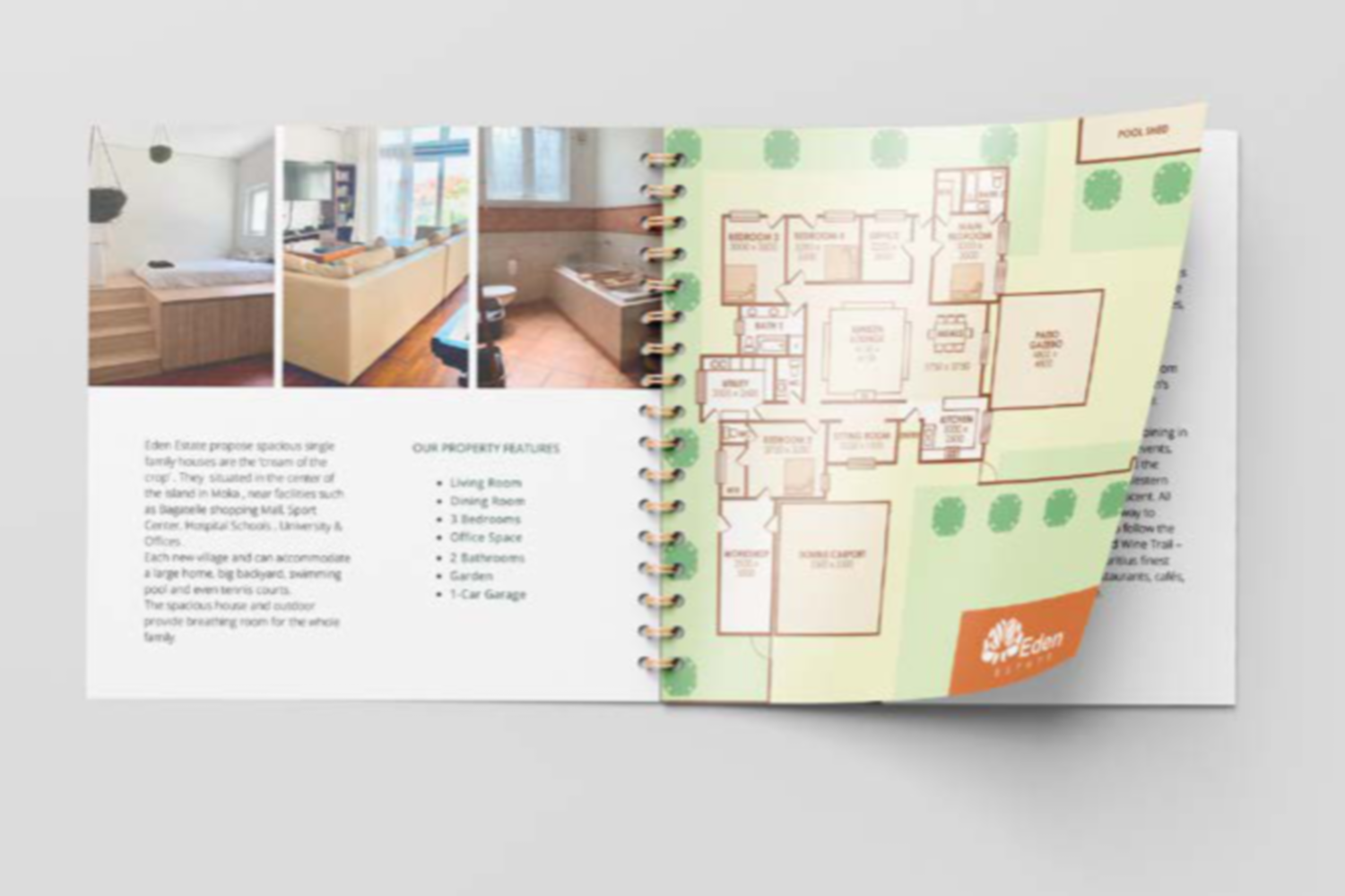 booklet inner page Edene estate